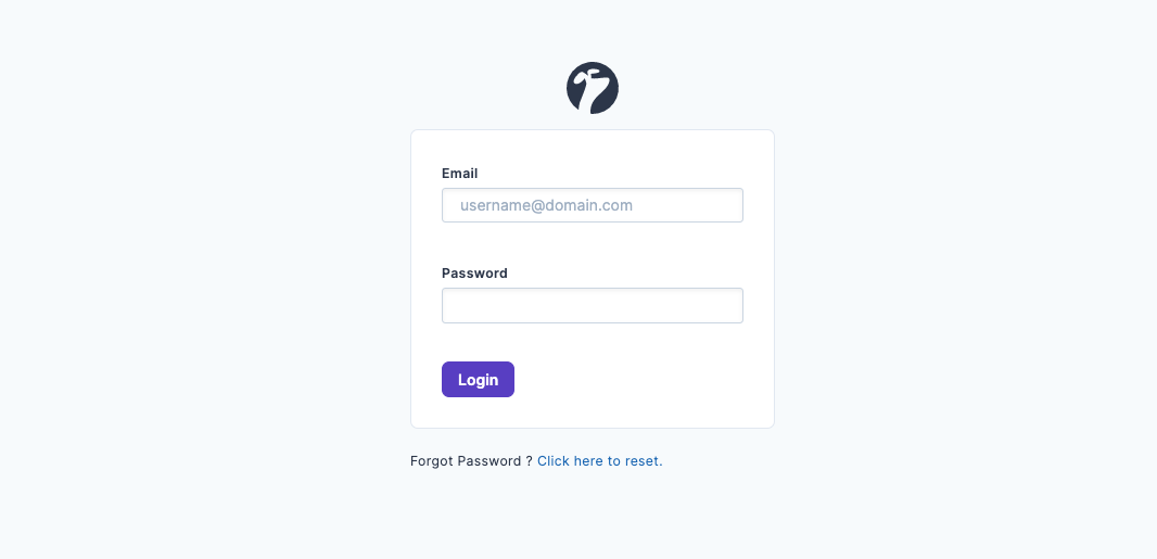 Image showing login page on Sembark